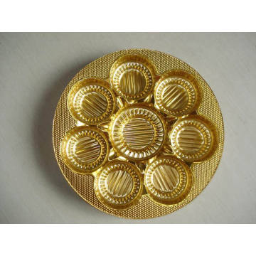 Metallized PVC Rigid Film Golden for Biscuit Tray